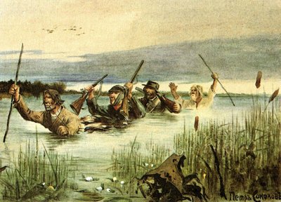 Illustrazione per il racconto Lgov di Ivan Turgenev dalla raccolta A Sportsman